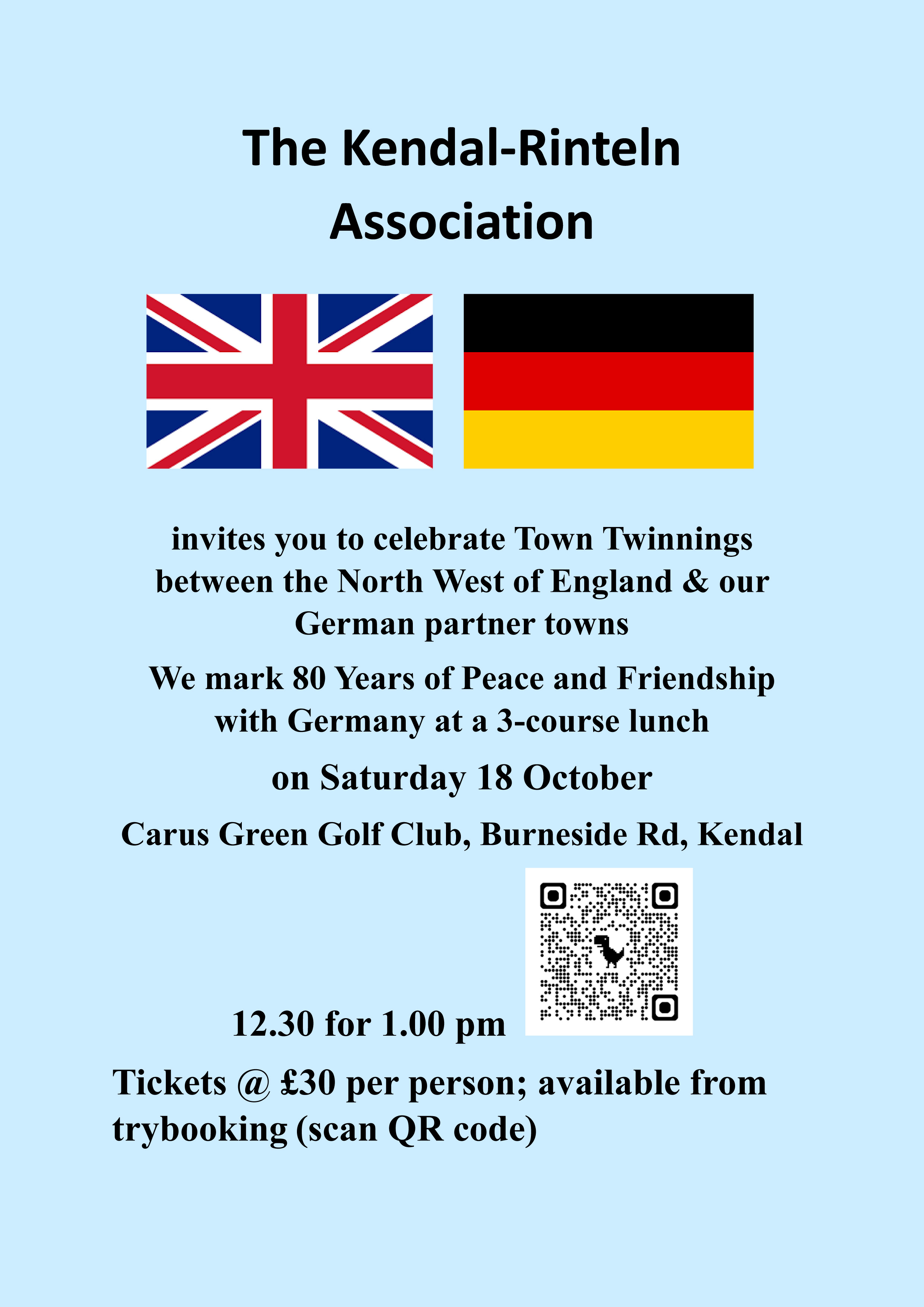 KRA poster with trybooking QR